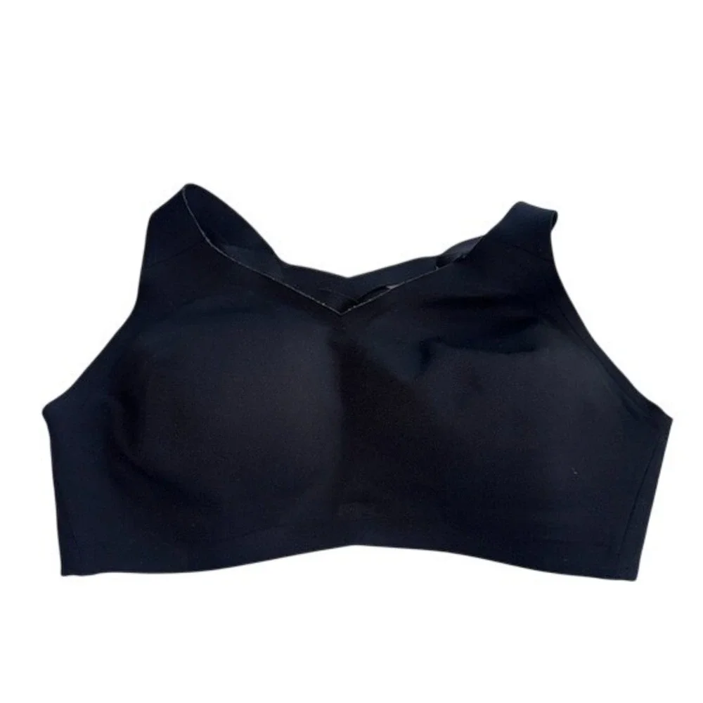 lululemon Womens Black High Impact Seamless Strappy Back Sports Bra - Picture 2 of 5